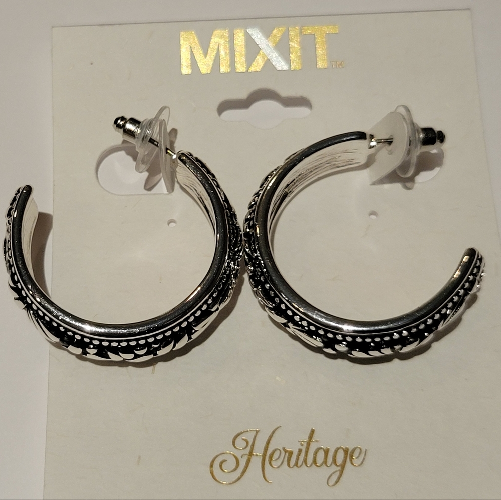 Mixit Heritage Hoop Earrings